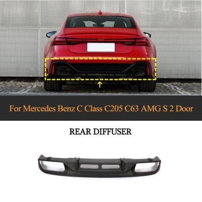 Carbon Fiber C205 Rear Diffuser Lip for Mercedes Benz C Class C63 Amg S 2 Door 2015-2021
