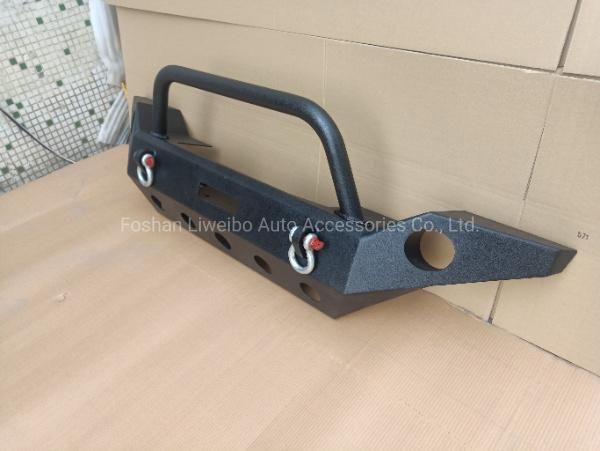 China Manufacturer Iron Steel Black Front Bumper Bullbar for Jeep Wrangler Jl