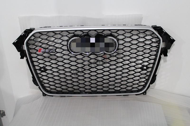 Replacement RS4 Style Honeycomb Front Bumper Mesh Grille for Audi A4 B8 2013-2016