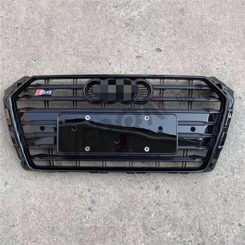 S4 Style Car Front Bumper Mesh Grille Grill for Audi A4 2017-2019