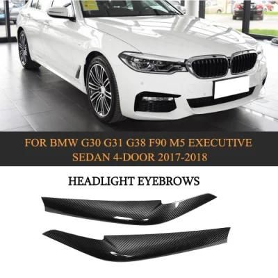 Dry Carbon Fiber Headlight Eyelids for BMW G30 G31 G38 F90 M5 2017-2018