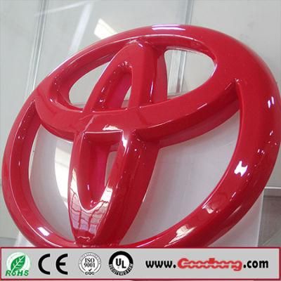 Customized Outdoor Plastic Chrome Auto Logo Signs