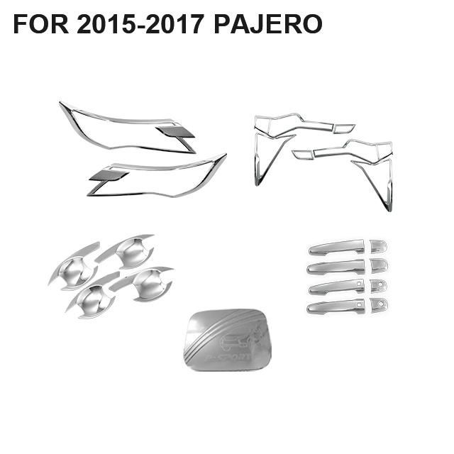 ABS Accessories Chrome/ Black Combo Full Kit for 2011-2021 Pajero/Montero SUV