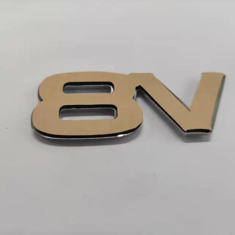 Chrome ABS Plastic Custom Logo Car Accessories Auto Letter Badge Emblem