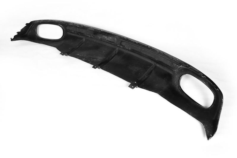 Carbon Fiber Rear Diffuser Lip Dual Pipes Dual Outlet Fit for Audi A7 Sline Bumper