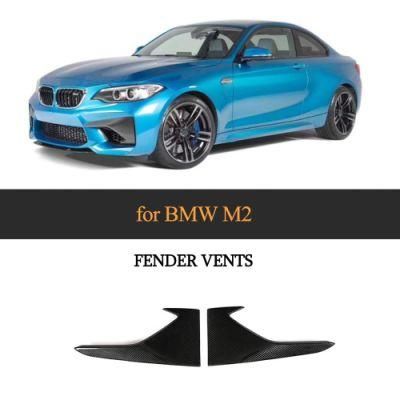 Carbon Fiber Front Bumper Vents Trims for BMW M2 F87 2016-2018