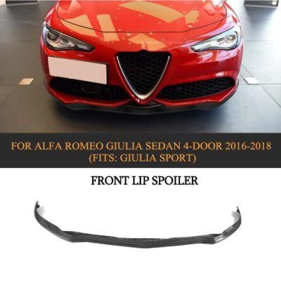 Carbon Fiber Car Front Lip for Alfa Romeo Giulia Sedan 4-Door 2017