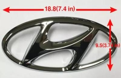 Chrome Silver Original Size Auto Logo Part Front Badge Car Emblem