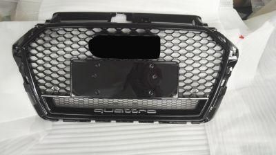 Auto Accessory Plastic ABS Front Guard and Rear Bumper Diffuser Grill for Audi A3 RS3 2017-2019