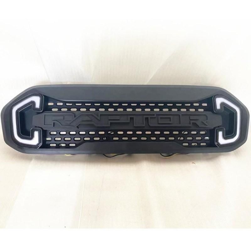 Car Grille Fit for Ford Ranger 2018-2021 Year T8 Raptor Front Face Grid