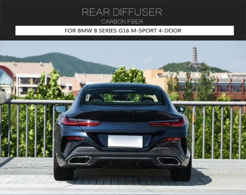 Carbon Fiber G16 Rear Diffuser for BMW 8 Series M-Sport 4D 2019-2021