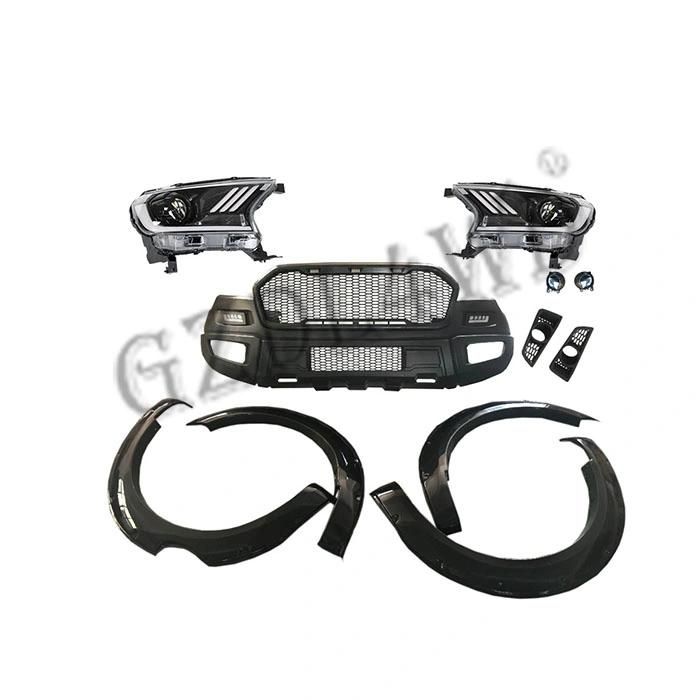 Body Kits Front Bumper Kit for Ford Ranger T6 Convert to Ranger T7