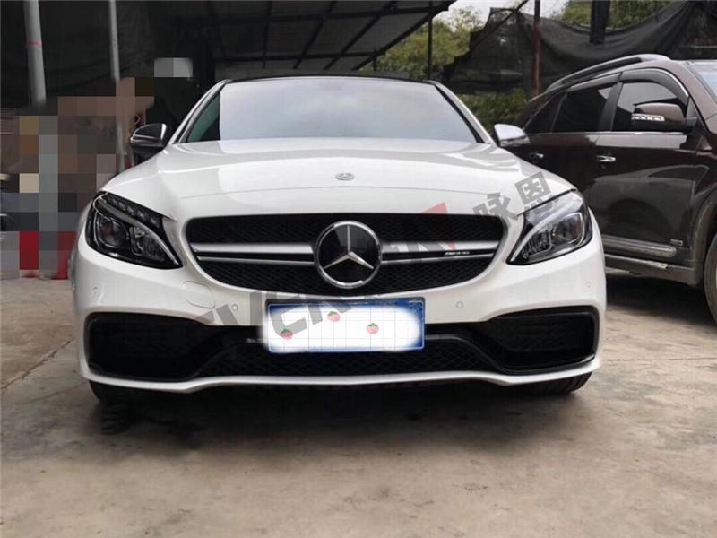 Amg Style Front Bumper Center Grille for Mercedes Benz W205 C Class 2015