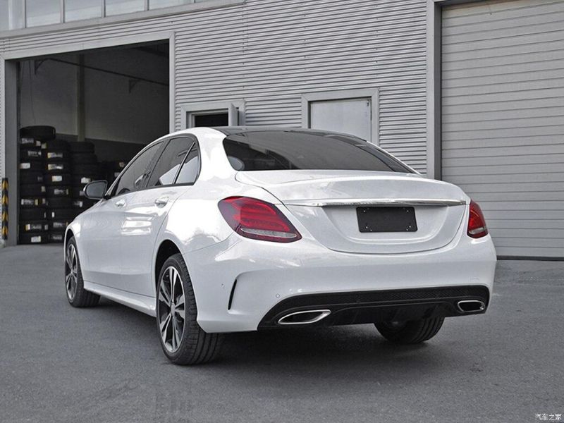 Carbon Fiber Rear Diffuser for Mercedes Benz C63 Sport Bumper B Style 15-17