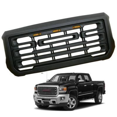 2019 Auto Replacement Grille Upgrade ABS Grill for Gmc Sierra 2500/3500 2015-2019 with Amber LED Lights