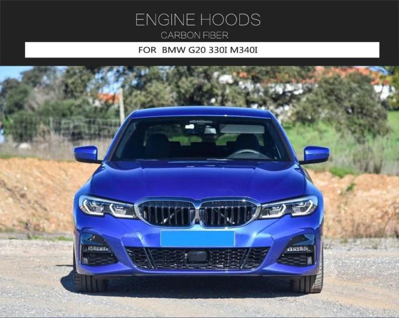 for BMW G20 330I M340I 2019 2020 Auto Carbon Fiber Engine Hoods