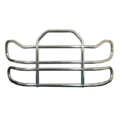 Dongsui Customized Design 304 Stainless Steel America Heavy Semi Big Truck Front Bumper Deer Grille Guard with Brackets