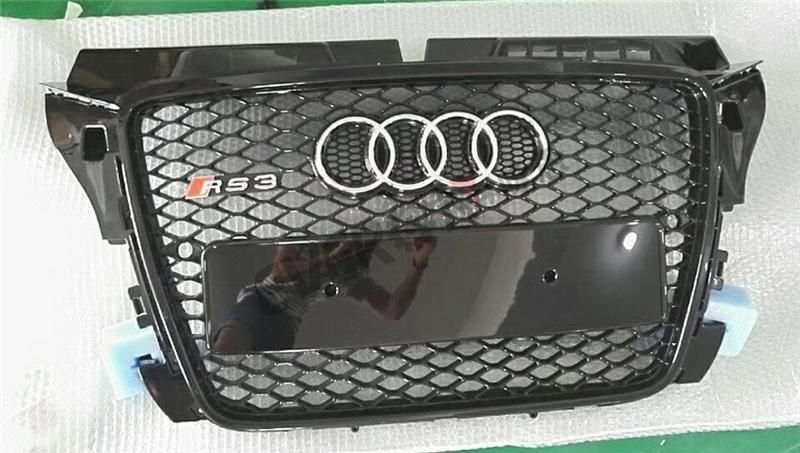 RS3 Grille Front Bumper Grill Fit for Audi A3 2011-2013