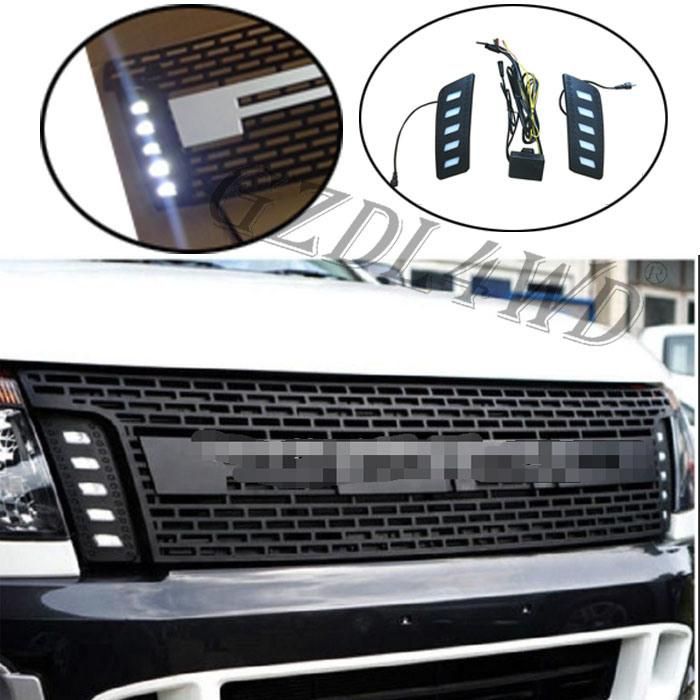 Auto Parts Front Grille Net Bumper Logo Light Car Grille for for Ranger T6
