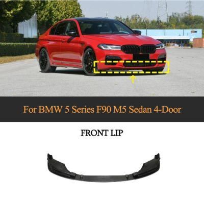 M5 Carbon Fiber Front Bumper Lip for BMW 5 Series F90 M5 Sedan 4-Door 2021-2022