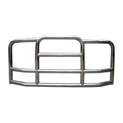 with Brackets 304 Stainless Steel Semi Truck Front Bumper Deer Grille Guard for Vnl Freightliner