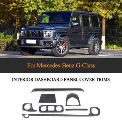 Universal Carbon Fiber Interior Dashboard Panel Cover Trims for Benz Mercedes G Class 2019-2020