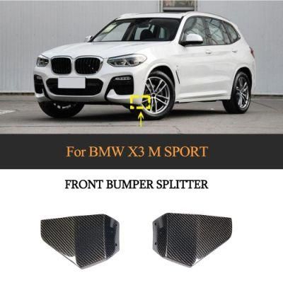 Carbon Fiber Front Bumper Splitter for BMW X3 M Sport 2018-2019