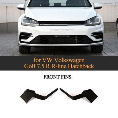 for 2018 VW Volkswagen Golf7.5 R R-Line Carbon Fiber Front Bumper Fins