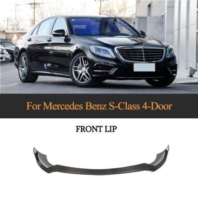 Carbon Fiber W222 Front Splitter Lip for Mercedes Benz S400 S500 S600 Sport Sedan 14-17