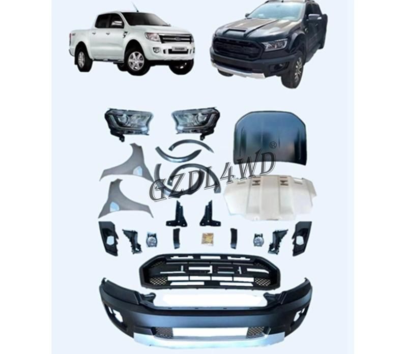 for Ford Ranger T6 Facelift Raptor Body Kits T6 to T8