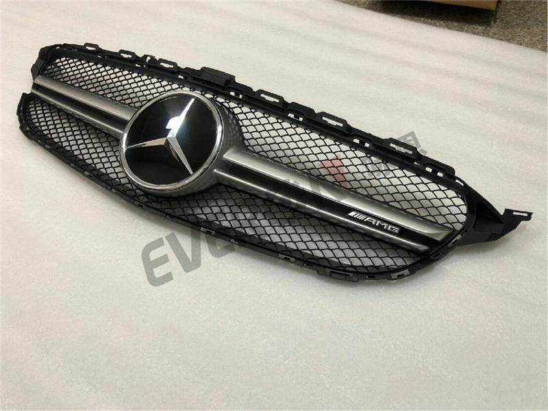Amg Style Front Bumper Center Grille for Mercedes Benz W205 C Class 2015