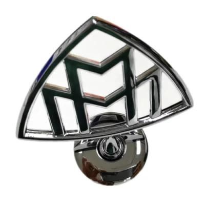 Chrome Silver Grill Auto Logo Badge Stand-up Head Car Emblem