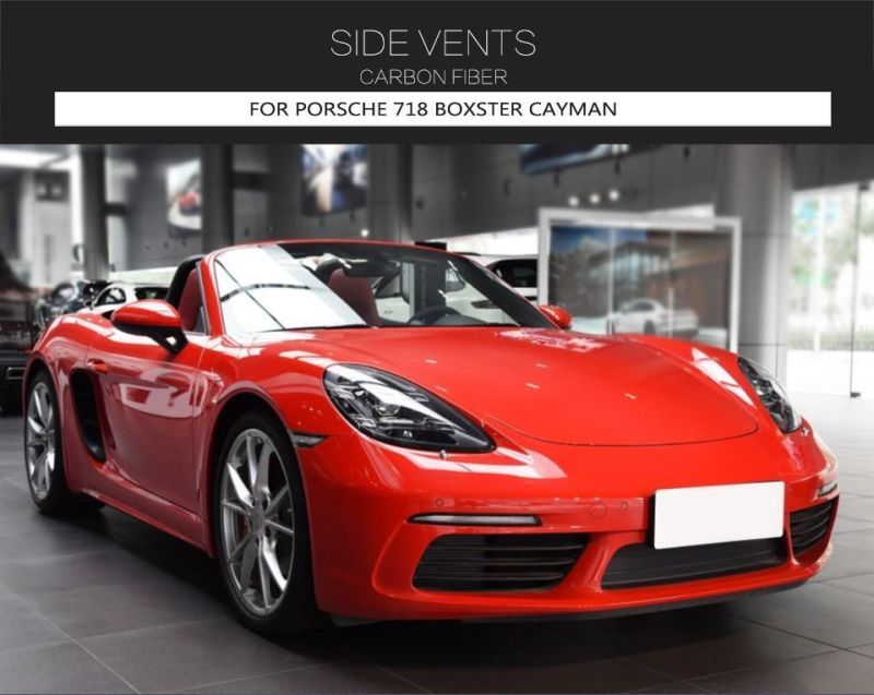 Carbon Fiber Side Vents for Porsche 718 Boxster Cayman 2016-2018