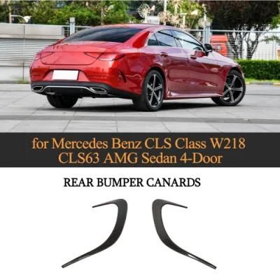 Carbon Fiber Rear Bumper Canards for Mercedes Benz Cls Class W218 Cls63 Amg 2018-2019