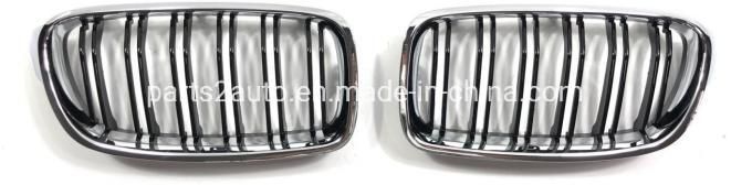 BMW F30 Double Lines Chromed Black Auto Accessory Grille 2012-in, BMW F35 Double Lines Chromed Black Car Grill 2012-in.