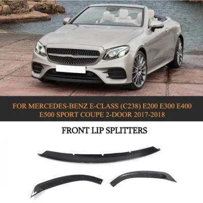 Carbon Fiber Front Lip for Mercedes-Benz E-Class (C238) E200 E300 E500 Sport Coupe 2-Door 17-18 (Fits: Sport Bumper only)