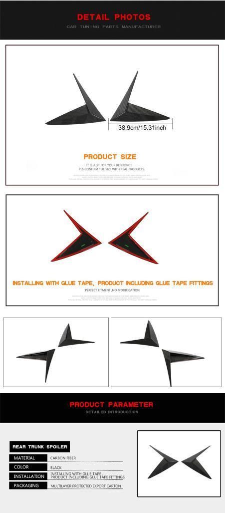 Carbon Fiber Front Fender Side Air Vents Trim Cover for Lamborghini Urus Sport Utility 4-Door 2018-2021