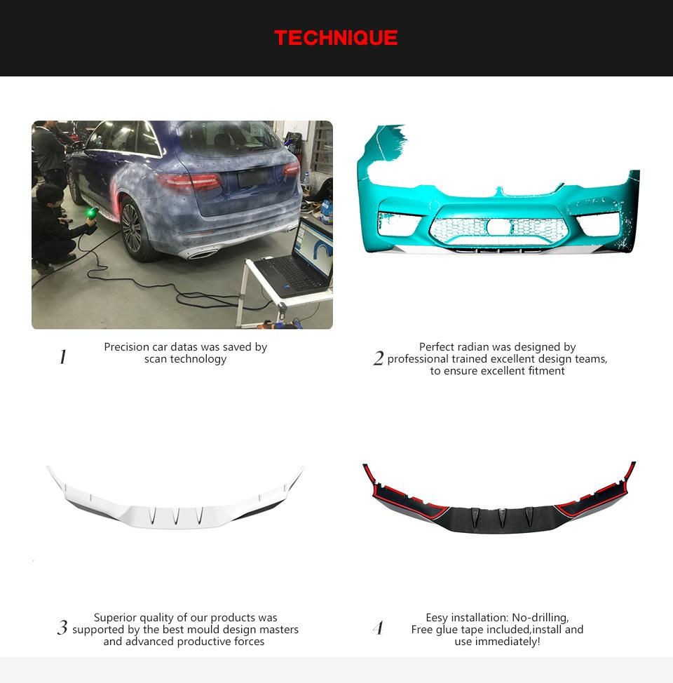 Carbon Fiber Front Bumper Lip for BMW F90 M5 Sedan 4-Door 2018-2019