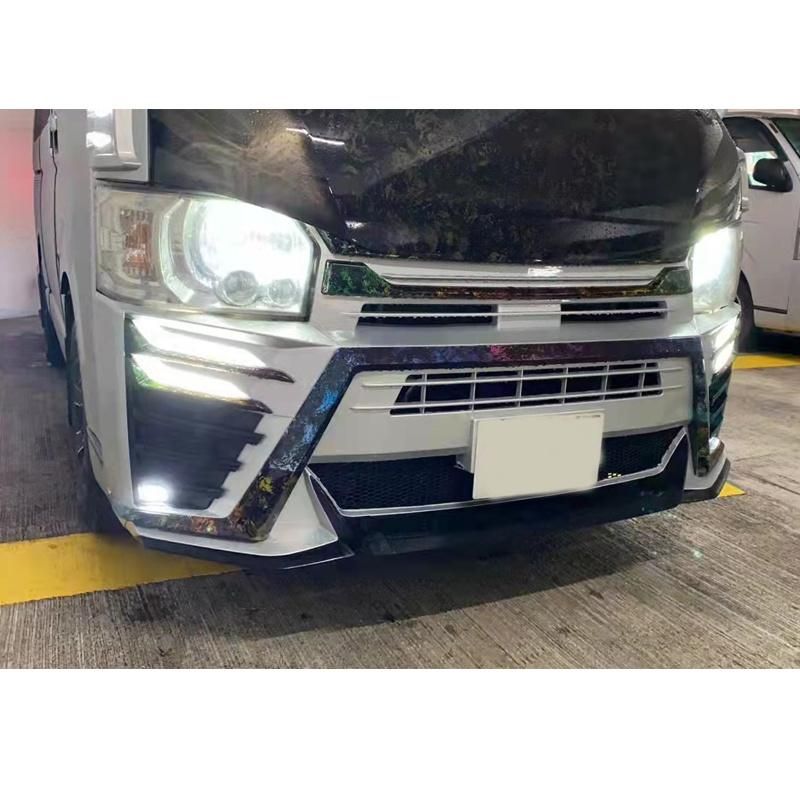 Car Accessories Front Rear Bumper Facelift Wide Conversion Bodykit Body Kit for Toyota Hiace 2010