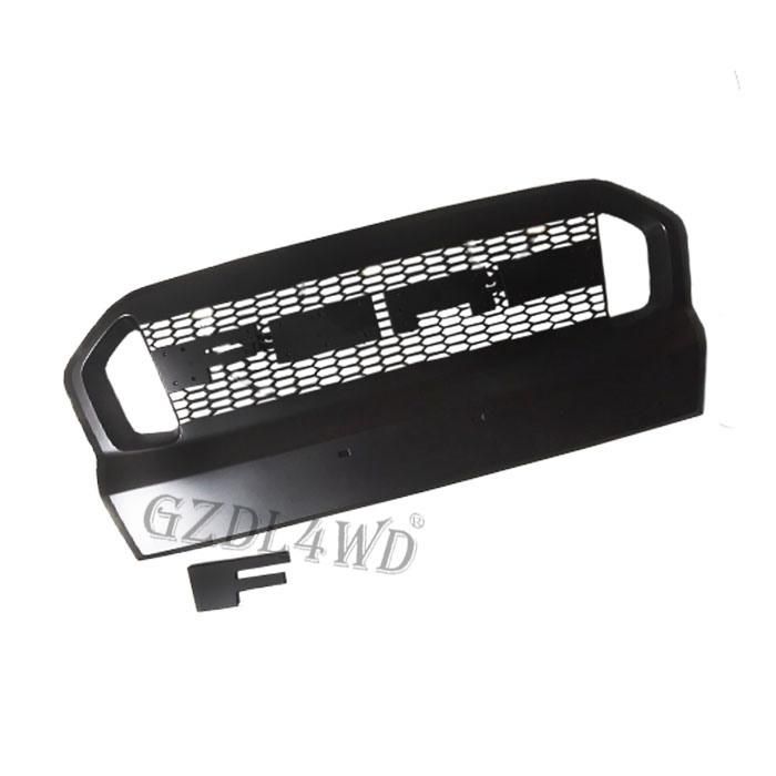 High Quality Matte Black Ford Ranger Wildtrak T7 2015-2016 Front Grille
