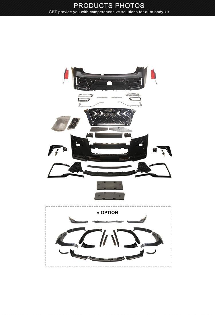Gbt Car Modification Parts Black Hawk Edition Facelift Body Kit for 2020 Nissan Patrol Y62 Upgrade Bumper Grille Wheel Trims