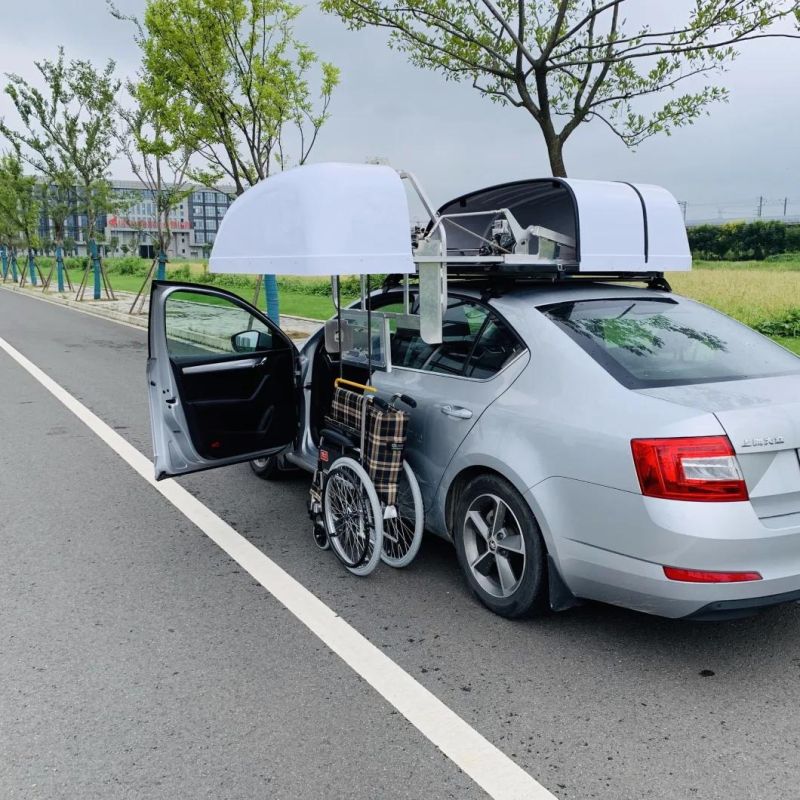 Wheelchair Storage System on Car Roof