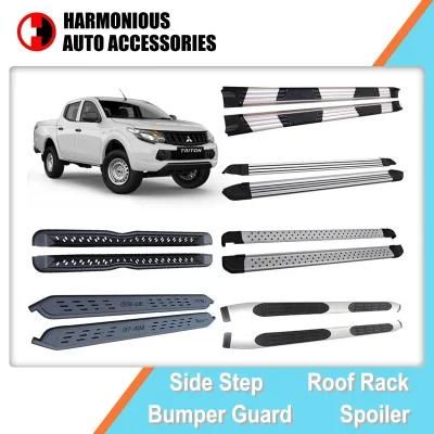 Optional Alloy and Steel Side Step Boards for 2015 Mitsubishi Triton L200 Pick up