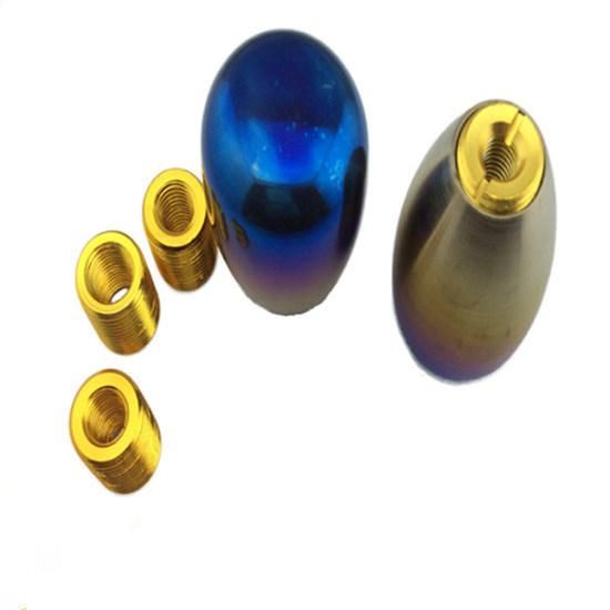 Made Chromed Aluminium Alloy Threaded Car Gear Shift Lever Knob