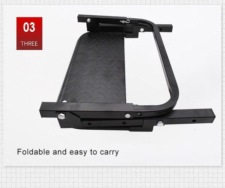 Black Folding Heavy Duty Tire Steps for Truck SUV