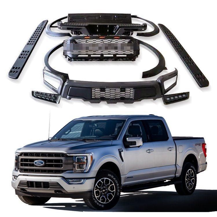 New Car Front Rear Bumper Facelift Wide Conversion Bodykit Body Kit for Ford F150 F-150 2021 2022