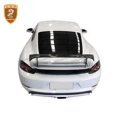 Factory Supply Techart Style Carbon Fiber Car Rear Wing Spoiler for Porsche Boxster 718