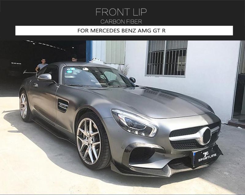 Carbon Fiber Gt S Front Lip Splitter for Mercedes Benz Amg Gt 2016-2018