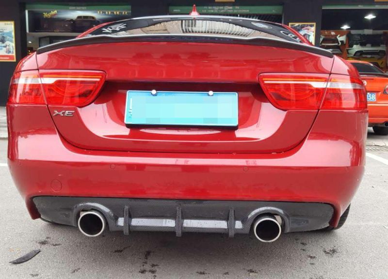 Carbon Fiber Rear Spoiler Wing for Jaguar Xe Prestige Sedan 2015-2017