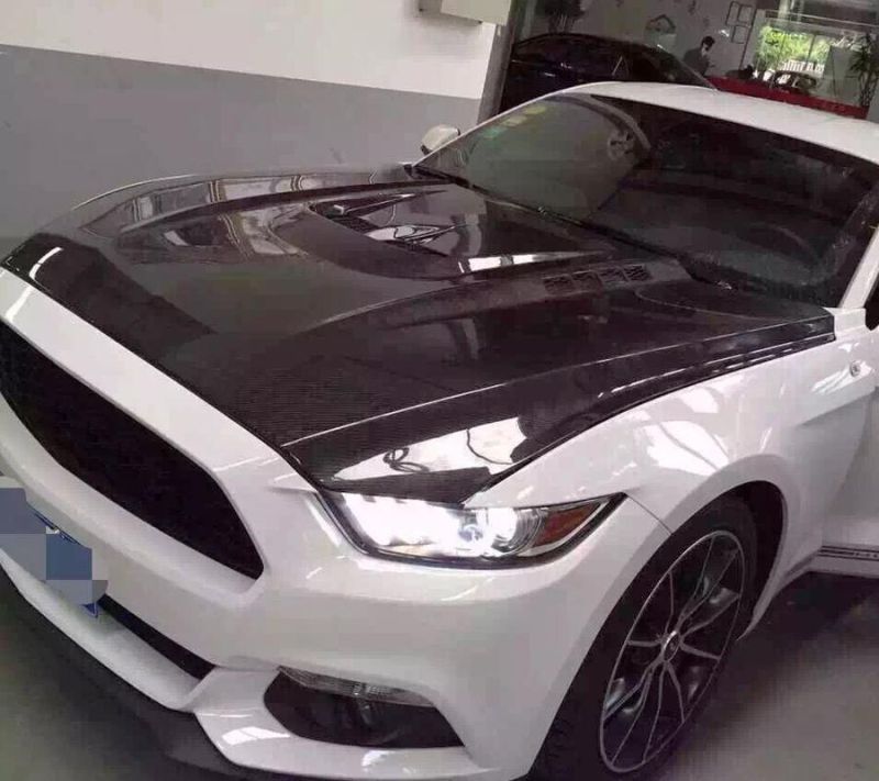 Carbon Fiber Bonnet Engine Hood for Ford Mustang 2015-2017